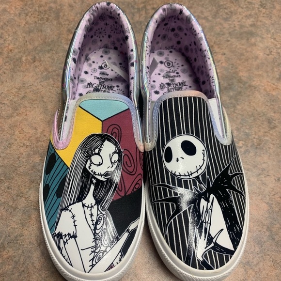 Nightmare Before Christmas Jack & Sally Sneakers - Picture 1 of 8